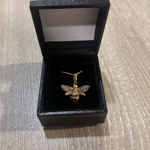 Le Vian 14k Gold Bee Chocolate Diamond Pendant Necklace